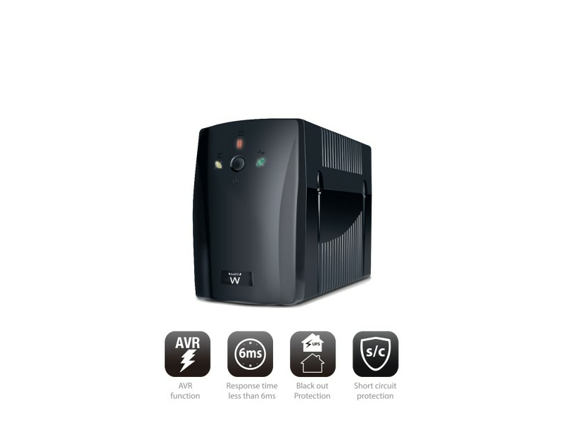 Ewent 720VA AVR funkcióval 720VA, 360W (EW3941)