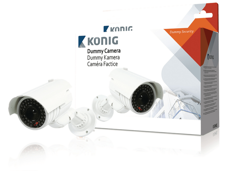 König Golyó Álkamera IP65 Fehér (SAS-DUMMYCAM80)