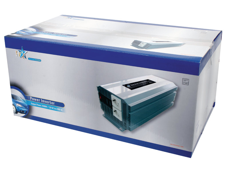 HQ Inverter módosított szinusz 12 VDC - AC 230 V 2500 W F (CEE 7/3) (HQ-INV2500/12)