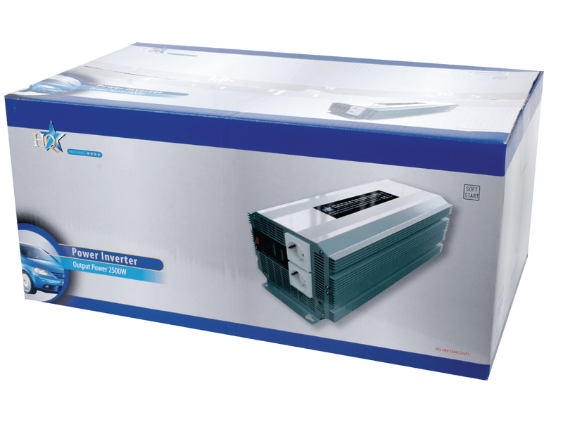 HQ Inverter módosított szinusz 24 VDC - AC 230 V 2500 W F (CEE 7/3) (HQ-INV2500/24)