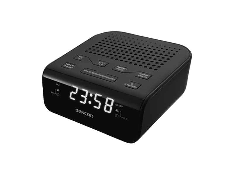 Sencor SRC 136 B Rádiós ébresztőóra, Fekete