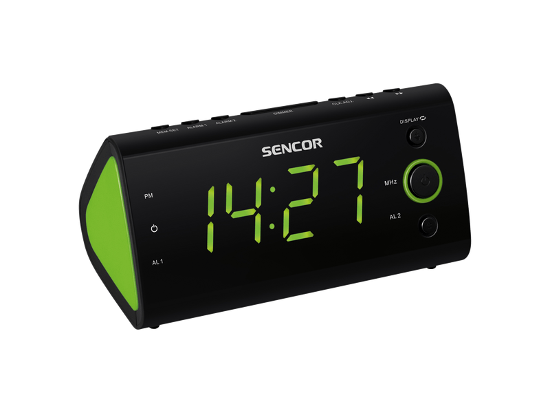 Sencor SRC 170 GN Rádiós ébresztőóra, Zöld