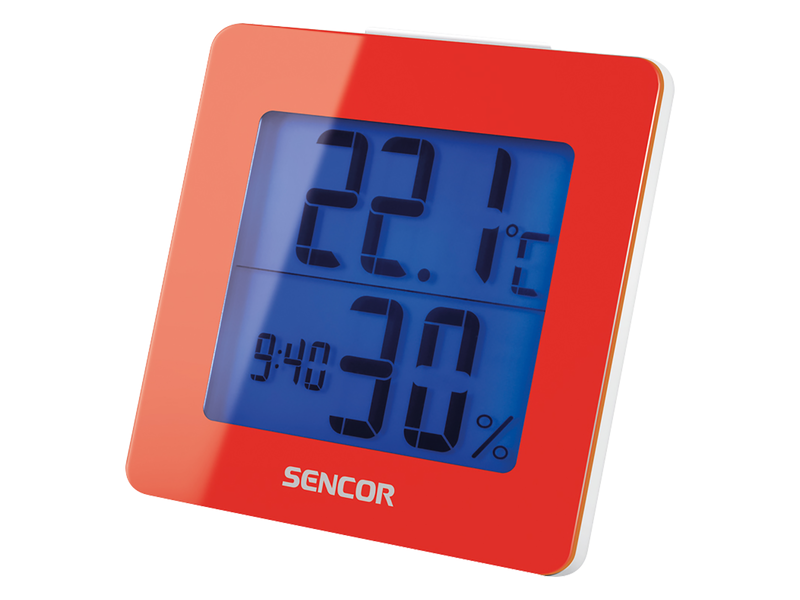Sencor SWS 1500 RD Hőmérő ébresztőórával, Piros