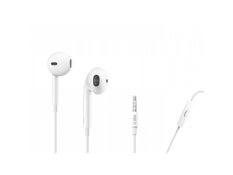 SBS TT EAR SET AP W Sztereo Studio Mix 50 Fülhallgató, Fehér