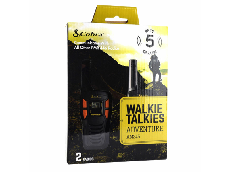 Cobra 5 km Hatótávolságú 8-Csatornás Fekete/Narancs (AM245)