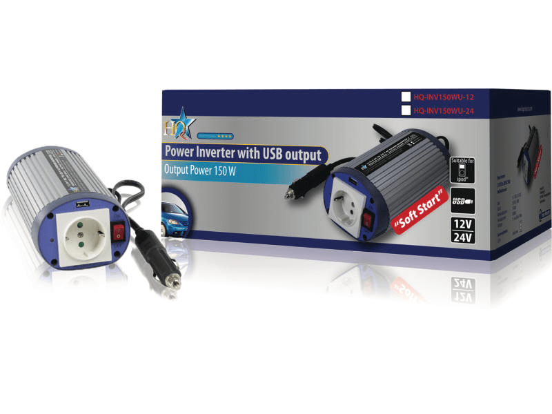 HQ INV 150W 12V Autós feszültség átalakító, inverter