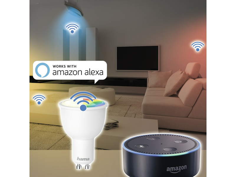 HAMA WiFi SMART LED ÉGŐ, GU10, 4.5W, RGB, SZABÁLYOZHATÓ (176532)