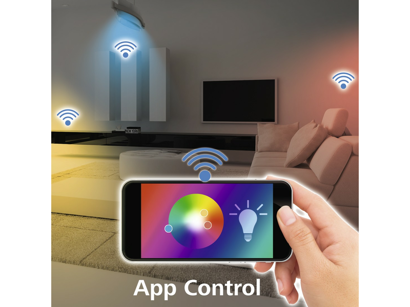 HAMA WiFi SMART LED ÉGŐ, GU10, 4.5W, RGB, SZABÁLYOZHATÓ (176532)