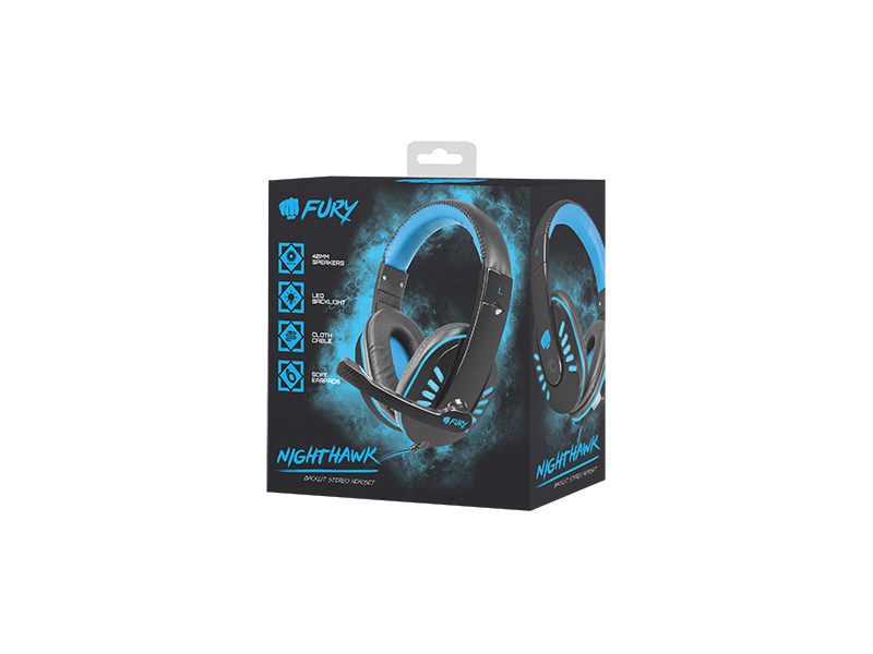 FURY Nighthawk gamer fejhallgató (NFU-0864)
