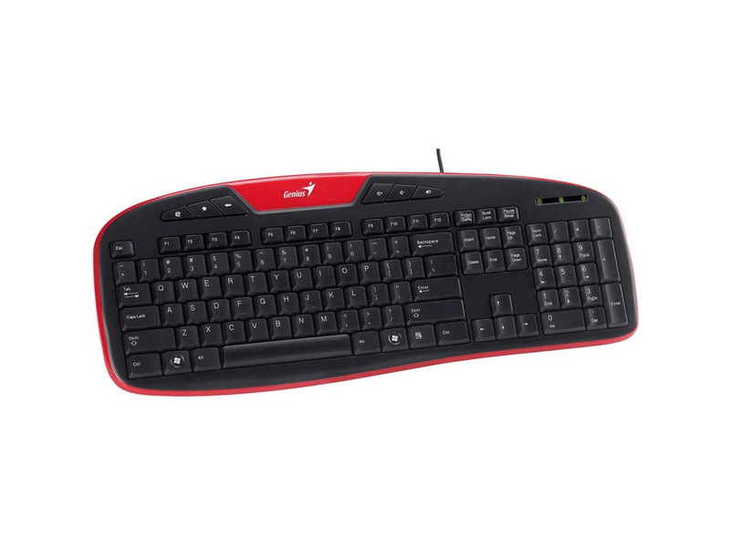 Genius KB-M205 PS2 billentyűzet, fekete-piros