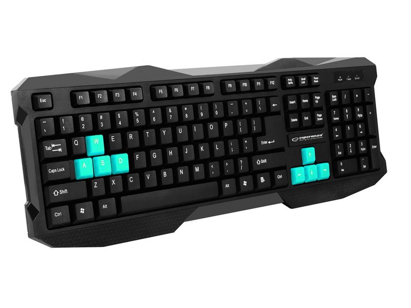Esperanza ROOK Gamer billentyűzet (EGK101B), Kék