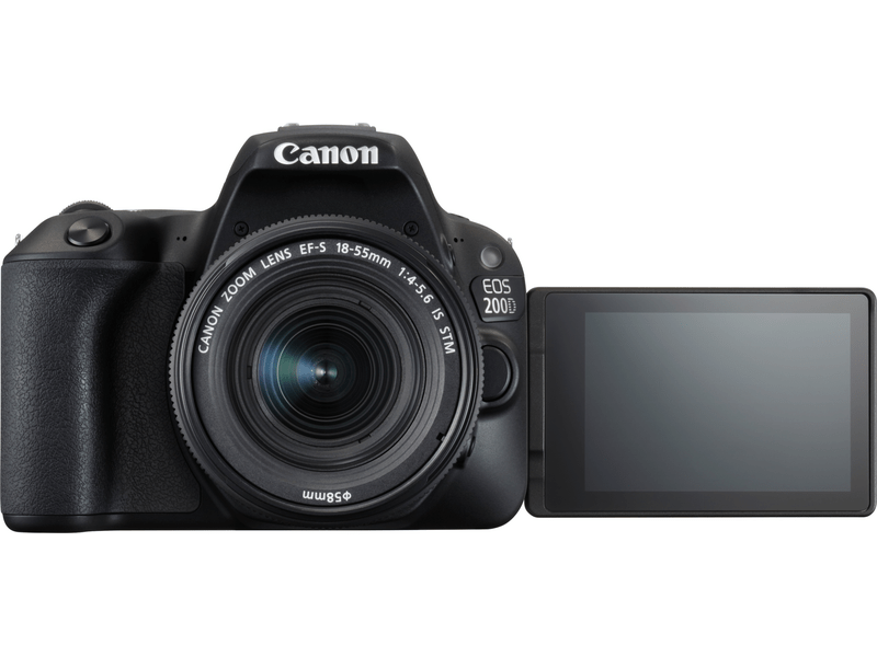 CANON EOS 200D + 18-55 DC STM Digitális fényképezőgép, Fekete