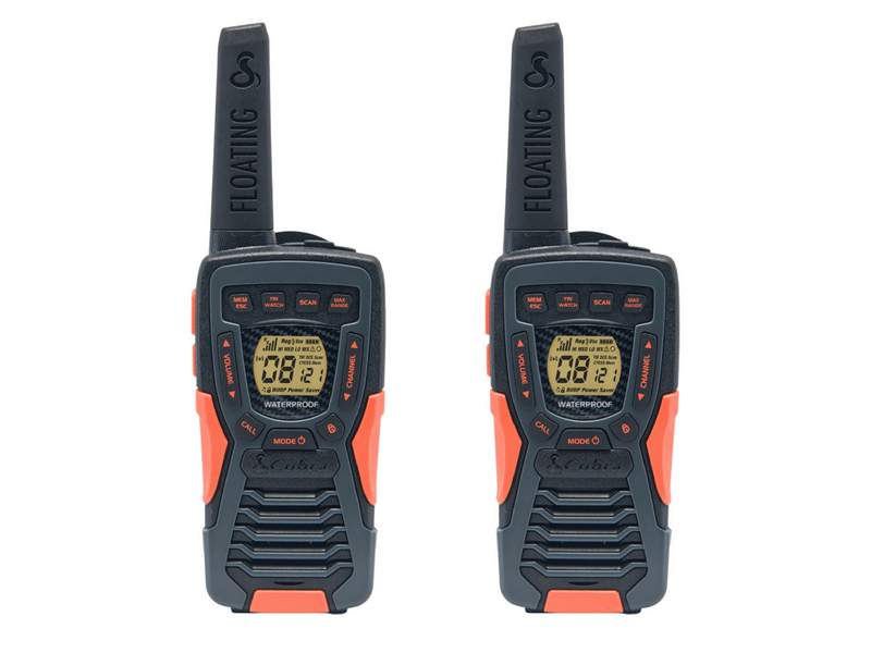 Cobra PMR 12 km Hatótávolságú 8-Csatornás Walkie-talkie Fekete/Piros (AM1035)