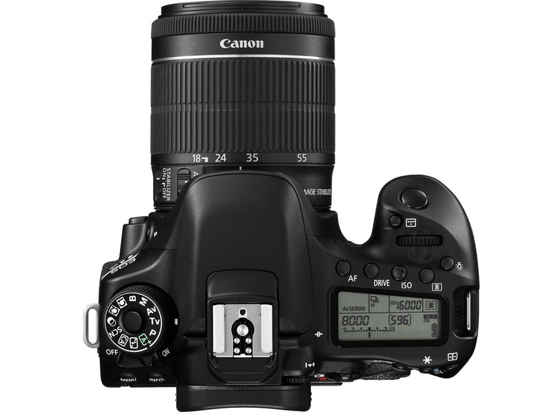 CANON EOS 80D + 18-55 IS STM Digitális fényképezőgép, Fekete