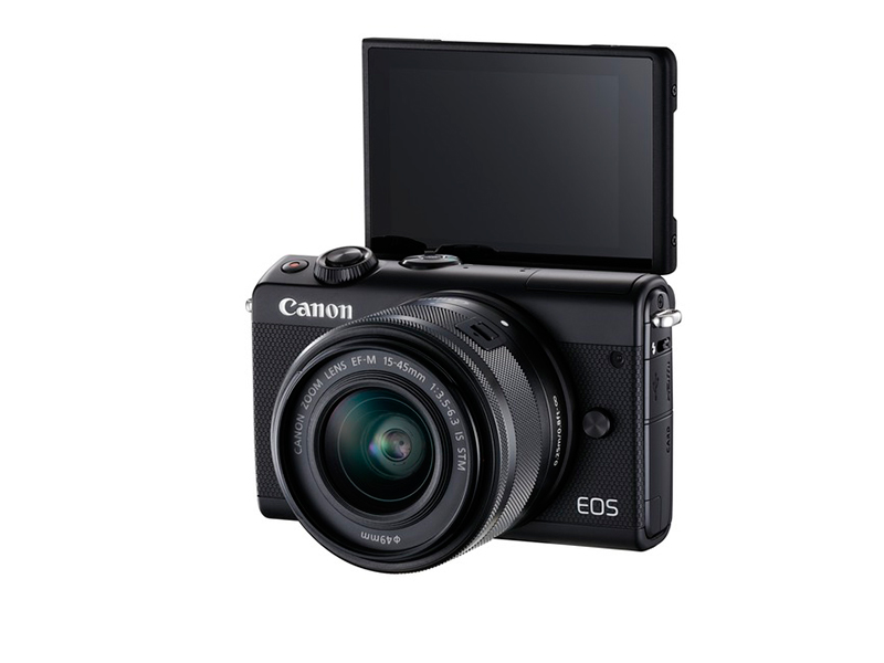 CANON EOS M100 + EF-M 15-45 mm IS STM Digitális fényképezőgép, Fekete