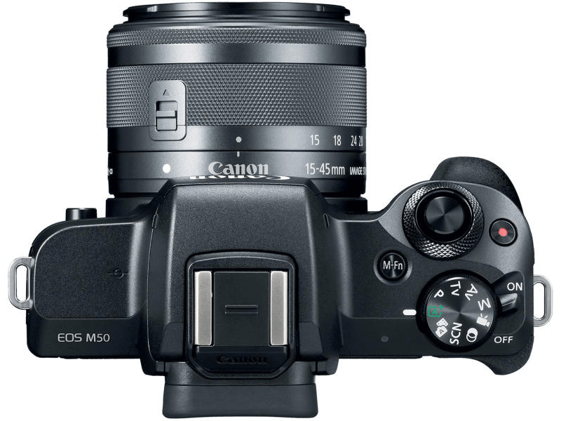 CANON EOS M50 + EF-M 15-45 mm IS STM Digitális fényképezőgép, Fekete