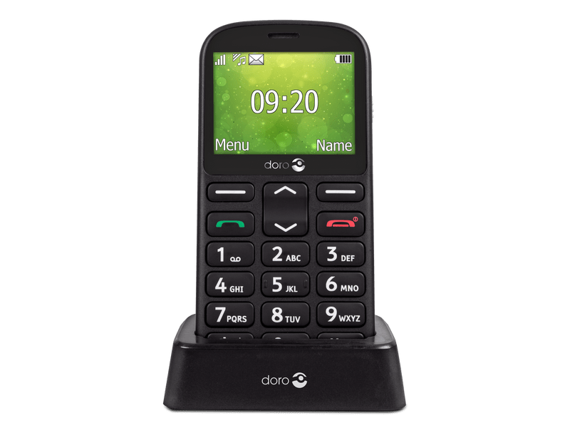 DORO 1360 Dual SIM Kártyafüggetlen Mobiltelefon, Fekete