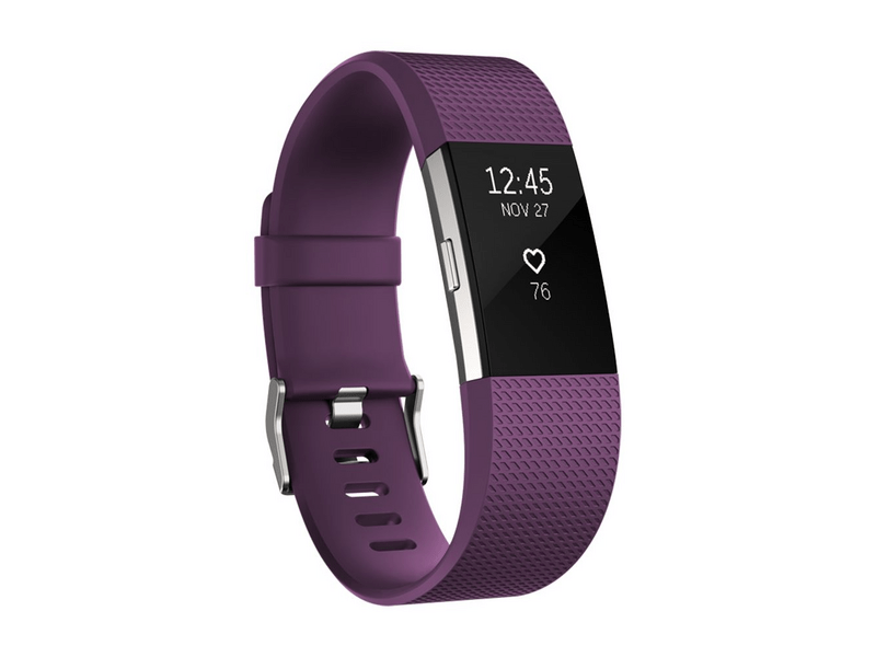 Fitbit Charge 2 aktivitásmérő okoskarkötő, Lila / Ezüst