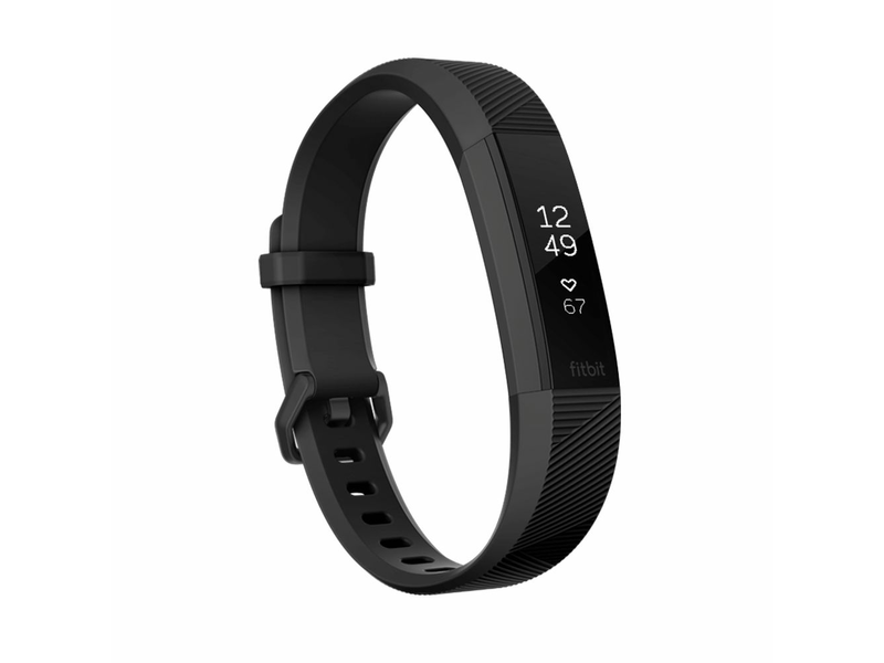 Fitbit Alta HR aktivitásmérő okoskarkötő, Fekete metál 