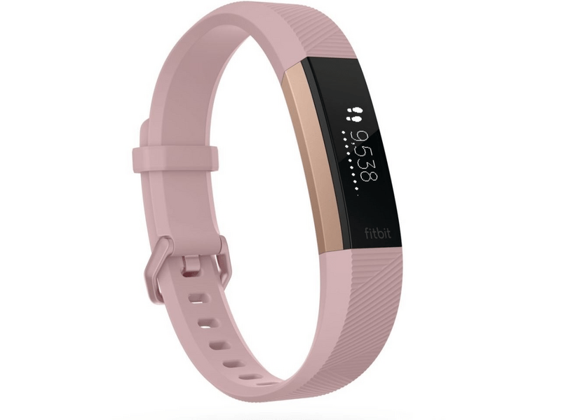 Fitbit Alta HR aktivitásmérő okoskarkötő, Rózsaszín/Rozé arany