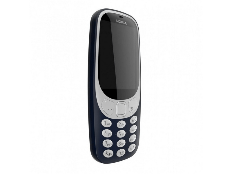 Nokia 3310 Dual SIM Mobiltelefon Telekom Domino Quick SIM kártyával, Kék