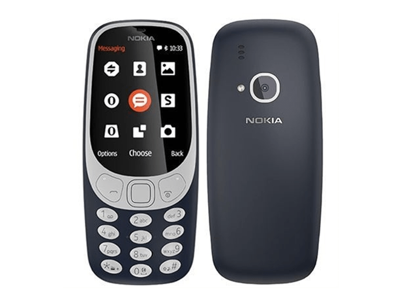 Nokia 3310 Dual SIM Mobiltelefon Telekom Domino Quick SIM kártyával, Kék