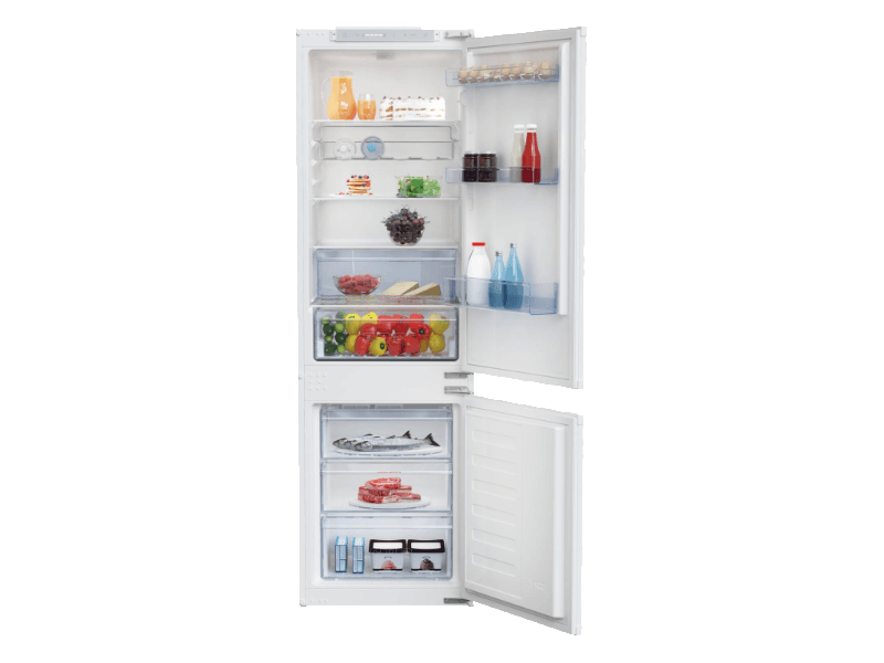 BEKO BCSA 283E2 S Beépíthető, alulfagyasztós kombinált hűtőszekrény