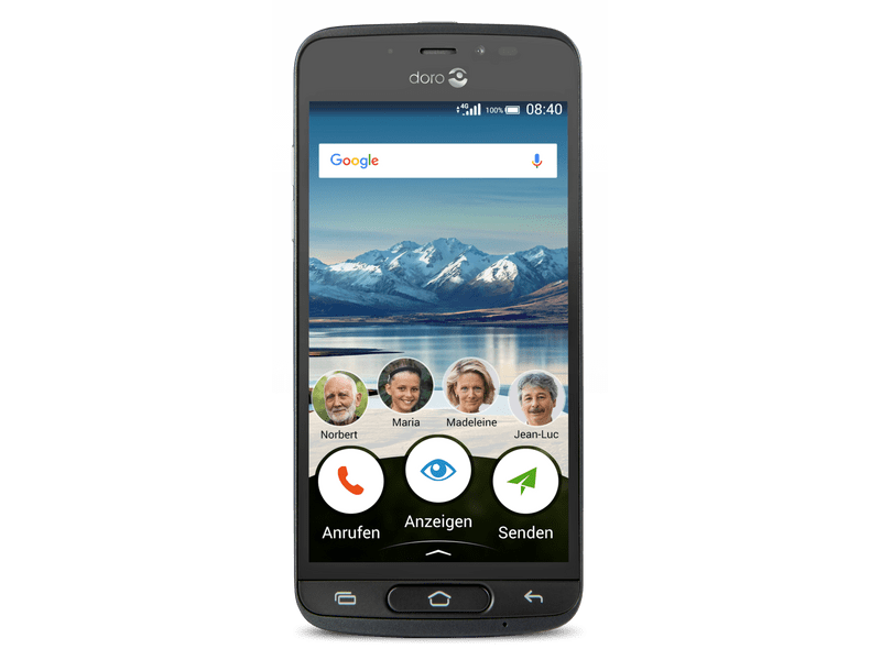 DORO 8040 LTE 8 MP Kártyafüggetlen mobiltelefon, Szürke