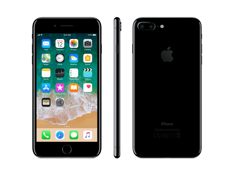 Apple iPhone 7 Plus 128 GB Kártyafüggetlen Mobiltelefon, Jet Black