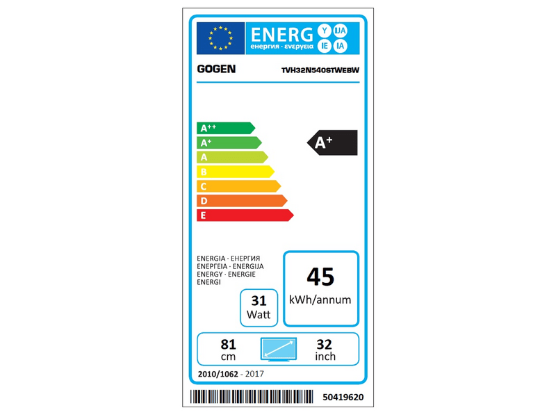 Gogen TVH32N540STWEBW HD Ready Smart LED Tv, Fehér