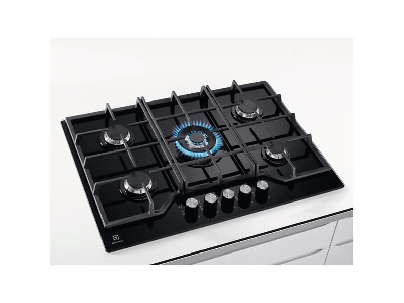 Electrolux KGG7536K Beépíthető gáz főzőlap, 75 cm, WOK égőfej
