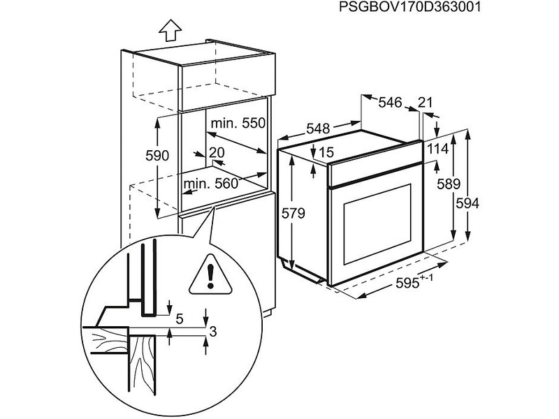 AEG BES351110M Beépíthető sütő