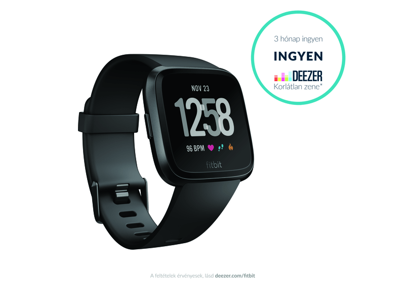 Fitbit Versa Sport aktivitásmérő okosóra, Fekete