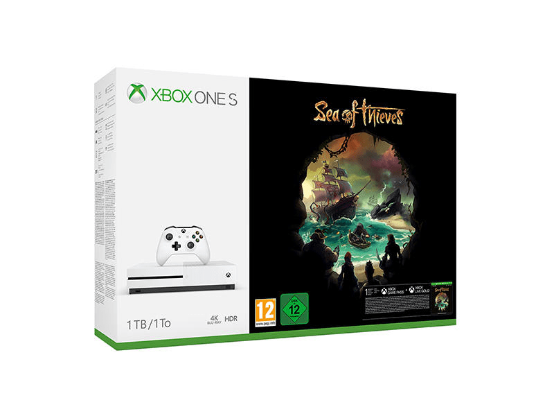 Microsoft Xbox One S (Slim) 1TB + Sea of Thieves Játékszoftver (234-00333)
