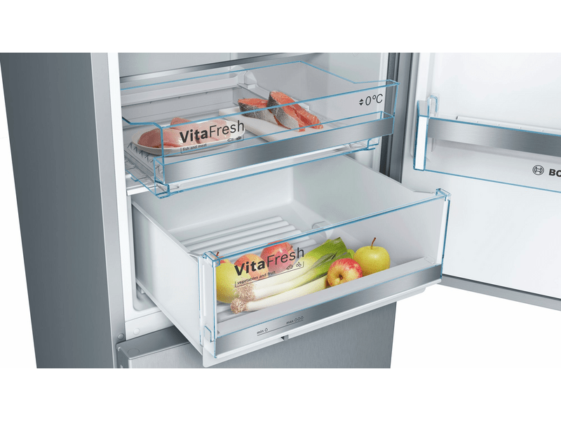 BOSCH KGE392L4A Alulfagyasztós kombinált hűtőszekrény
