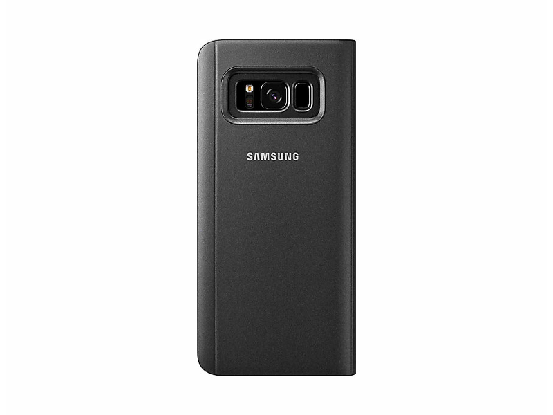 Samsung Galaxy S8 EF-ZG950CBEGWW Átlátszó fliptok, Fekete