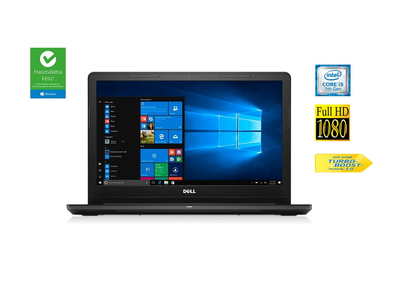 Dell Inspiron 3567 241037 Notebook, Fekete