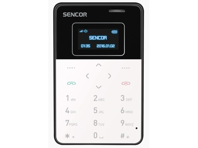 Sencor Element Mini Kártyafüggetlen Mobiltelefon, Fekete