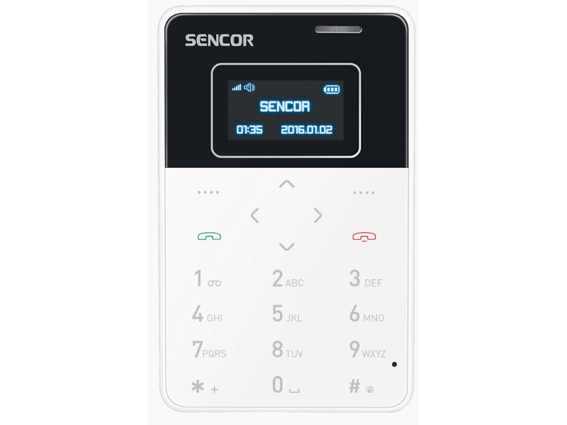 Sencor Element Mini Kártyafüggetlen Mobiltelefon, Fehér