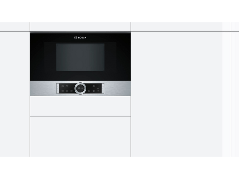 Bosch BFR634GS1 Beépíthető mikrohullámú sütő, inox