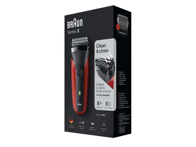 BRAUN Series 3 300S, Piros