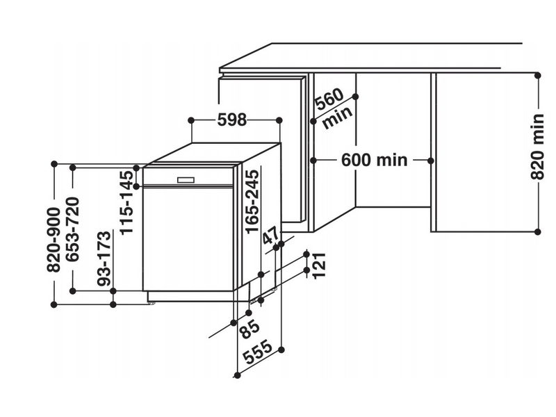 WHIRLPOOL WFO 3O33 DL X Mosogatógép