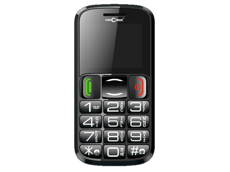 ConCorde sPhone 1300 Kártyafüggetlen Mobiltelefon, Fekete