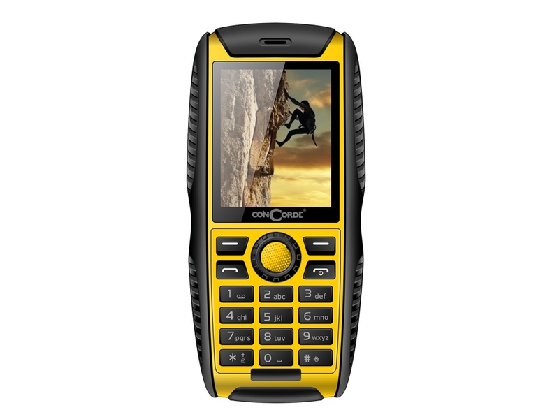 ConCorde RAPTOR P68 Dual SIM Kártyafüggetlen Mobiltelefon, Fekete-Sárga