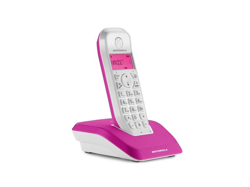 Motorola S1201 Dect Telefon, Rózsaszín