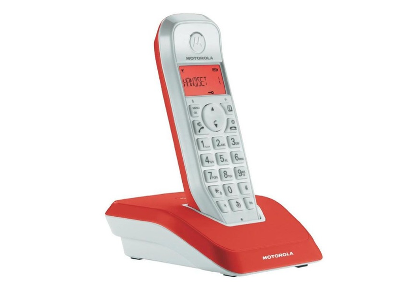 Motorola S1201 Dect Telefon, Piros