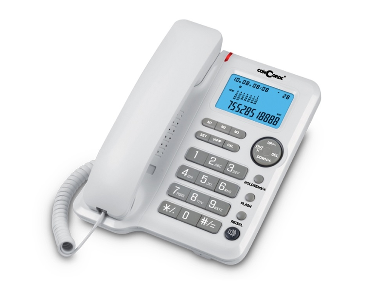 ConCorde A80 Vezetékes Telefon, Fehér
