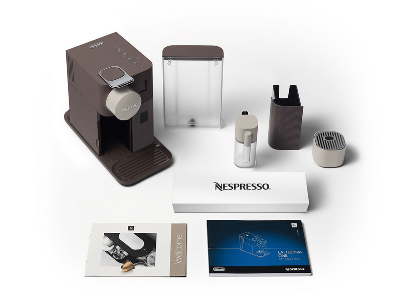 DELONGHI Lattissima One EN500.BW Nespresso Kapszulás Kávéfőző, Barna