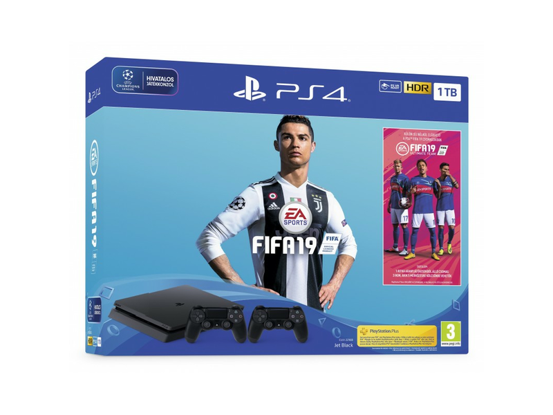 Sony PS4 1TB + FIFA 19 PS4 Játékprogram