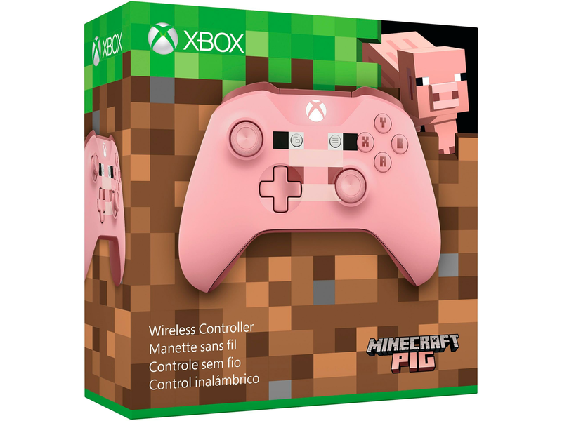 Microsoft Xbox One S Wireless Minecraft Pig Kontroller (WL3-00053)
